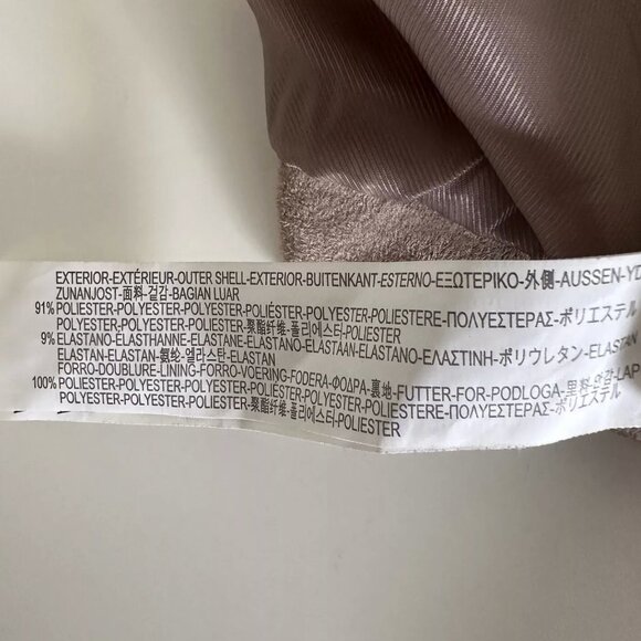 Bershka Faux Suede Cropped Lightweight Open Front Jacket sz M - Picture 8 of 8